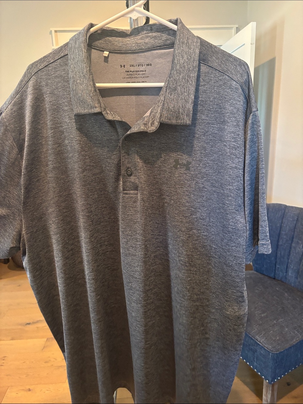 Under Armour Men’s Heather Gray Polo Shirt
